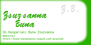 zsuzsanna buna business card